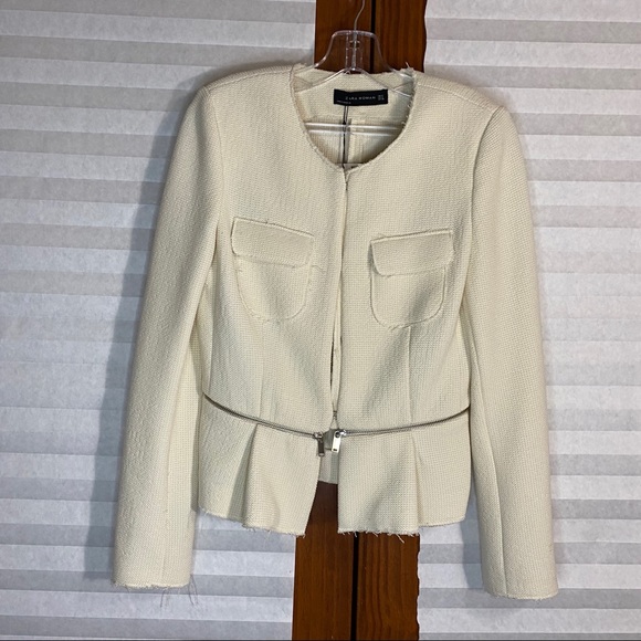 NWT Zara Woman Peplum Jacket - Picture 2 of 5